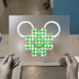 Plaid Snowflake Mouse Ears | DTF Transfer Ready to Press | Holiday Style Heat Transfer