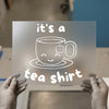 Cute Tea Cup | DTF Transfer Ready to Press | Kawaii Outline Heat Transfer