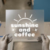 Sunshine and Coffee DTF Transfer Ready to Press | Retro Style Heat Transfer