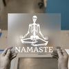 Yoga Skeleton Namaste | DTF Transfer Ready to Press | Humorous Meditation Heat Transfer