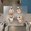 Spooky Ghost & Bats | DTF Transfer Ready to Press | Halloween Heat Transfer