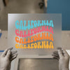 California Groovy Text | DTF Transfer Ready to Press | Retro Heat Transfer