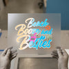 Beach Booze Besties | DTF Transfer Ready to Press | Tropical Script Heat Transfer