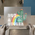 Not A Hugger Cactus Rainbow | DTF Transfer Ready to Press | Humorous Boho Heat Transfer