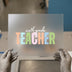 Sixth Grade Teacher | DTF Transfer Ready to Press | Retro Distressed Heat Transfer