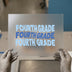Fourth Grade Stacked | DTF Transfer Ready to Press | School Style Heat Transfer