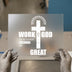 Work for God Christian Cross | DTF Transfer Ready to Press | Faith Heat Transfer