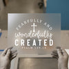 Fearfully & Wonderfully Created | DTF Transfer Ready to Press | Christian Heat Transfer