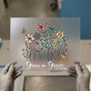 Grow in Grace Floral | DTF Transfer Ready to Press | Christian Heat Transfer