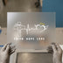 Faith Hope Love DTF Transfer Ready to Press | Christian Heartbeat Heat Transfer