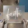 Faith Ephesians 2:8 Script | DTF Transfer Ready to Press | Christian Heat Transfer