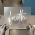 Faith Ephesians 2:8 Script | DTF Transfer Ready to Press | Christian Heat Transfer