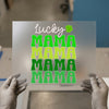 Lucky Mama Groovy Font | DTF Transfer Ready to Press | St. Patrick's Heat Transfer