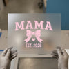 Mama Established 2026 Bow & Heart | DTF Transfer Ready to Press | Retro Style Heat Transfer