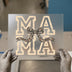 MAMA Distressed Camo Bow | DTF Transfer Ready to Press | Rustic Heat Transfer