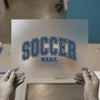Glitter "Soccer Mama" Arch | DTF Transfer Ready to Press | Collegiate Style Heat Transfer