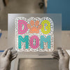 Dog Mom Leopard Print | DTF Transfer Ready to Press | Vibrant Heat Transfer