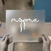 Script 'Mama' with Bow | DTF Transfer Ready to Press | Feminine Heat Transfer