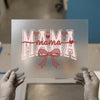 Distressed Mama with Hearts | DTF Transfer Ready to Press | Retro collegiate Heat Transfer