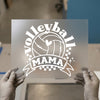 Volleyball Mama Heart | DTF Transfer Ready to Press | Sports Mom Heat Transfer