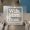 Wife. Mom. Boss. | DTF Transfer Ready to Press | Empowering Quote Heat Transfer