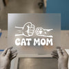 Cat Mom Fist Bump | DTF Transfer Ready to Press | Pet Lover Heat Transfer