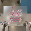 Love Life Jesus Script | DTF Transfer Ready to Press | Faith Heat Transfer