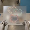 Faith Hope Love Hearts Intertwined | DTF Transfer Ready to Press | Serif Script Heat Transfer