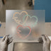 Faith Hope Love Hearts Intertwined | DTF Transfer Ready to Press | Serif Script Heat Transfer