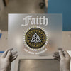 Faith Can Move Mountains Celtic Knot | DTF Transfer Ready to Press | Motivational Heat Transfer