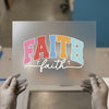 Retro "FAITH" Design | DTF Transfer Ready to Press | Groovy Heat Transfer