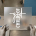 Child of God Cross | DTF Transfer Ready to Press | Christian Heat Transfer