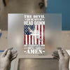 American Flag Cross & Rifle | DTF Transfer Ready to Press | Patriotic Heat Transfer
