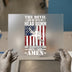 American Flag Cross & Rifle | DTF Transfer Ready to Press | Patriotic Heat Transfer