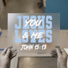 Jesus Loves You & Me | DTF Transfer Ready to Press | Faith Heat Transfer