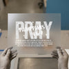 Philippians 4:6-7 'PRAY' | DTF Transfer Ready to Press | Faith Heat Transfer