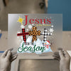 Jesus Is The Reason For The Season DTF Transfer Ready to Press | Christmas Heat Transfer
