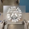 This Girl Runs on Jesus & Horses | DTF Transfer Ready to Press | Western Heat Transfer