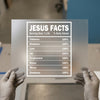 Jesus Facts Nutrition Label | DTF Transfer Ready to Press | Christian Heat Transfer