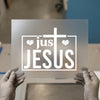 Just Jesus Cross & Hearts | DTF Transfer Ready to Press | Christian Heat Transfer