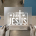 Just Jesus Cross & Hearts | DTF Transfer Ready to Press | Christian Heat Transfer