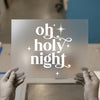 Oh Holy Night Festive Stars | DTF Transfer Ready to Press | Holiday Heat Transfer