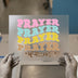 Prayer Warrior Retro Text | DTF Transfer Ready to Press | Faith Heat Transfer