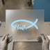 Christian Ichthus Faith | DTF Transfer Ready to Press | Religious Heat Transfer