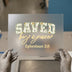 Saved by Grace Ephesians 2:8 | DTF Transfer Ready to Press | Christian Heat Transfer
