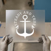 Steady and True Anchor | DTF Transfer Ready to Press | Nautical Heat Transfer