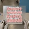 Christmas Holiday Quote | DTF Transfer Ready to Press | Retro Festive Heat Transfer