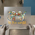Joy to the World Nativity Bow | DTF Transfer Ready to Press | Holiday Heat Transfer