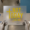 Not Today Satan with Cross | DTF Transfer Ready to Press | Christian Heat Transfer