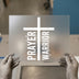 Prayer Warrior Cross DTF Transfer Ready to Press | Faith Heat Transfer